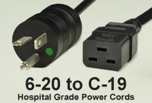 Hospital Grade NEMA 5-20 Hospital Grade Power Cord