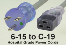 Hospital Grade NEMA 5-20 Hospital Grade Power Cord