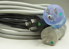 Hospital Grade NEMA 5-15 to C-19 Hospital Grade Power Cords